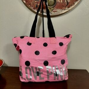 Victoria's Secret PINK Tote Bag Pink & Black